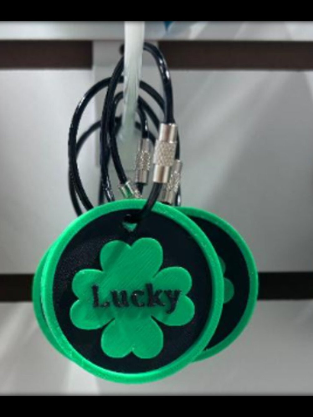 FOUR LEAF CLOVER KEY RING - Picture 2 of 2